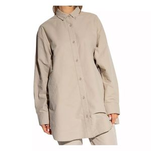 NWNT Essentials Fear of God Women Cotton‎ Long Sleeve oversized shirt Dress SZ M